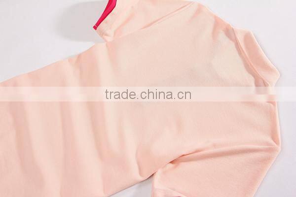 Fashion latest half sleeve double collar polo shirt