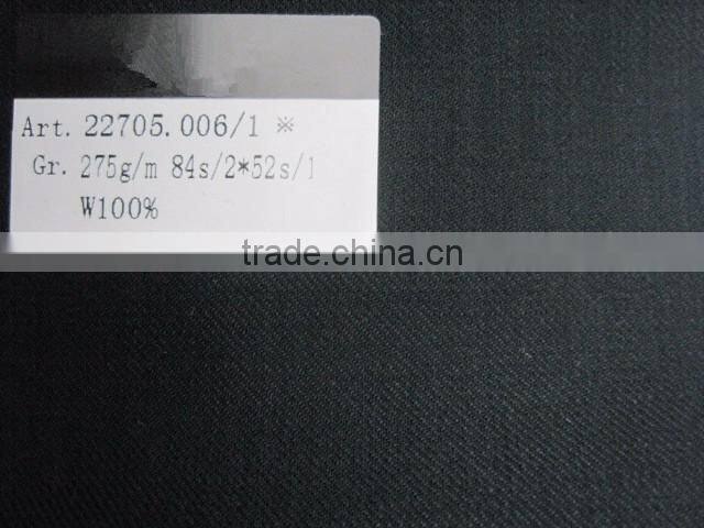 Italian high quality worsted suit wool fabric