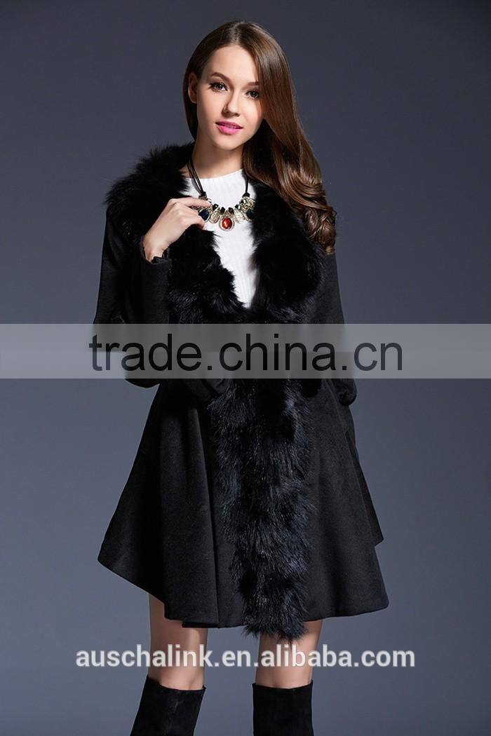 hot sell trendy lady custom made sexy fur coat made in china