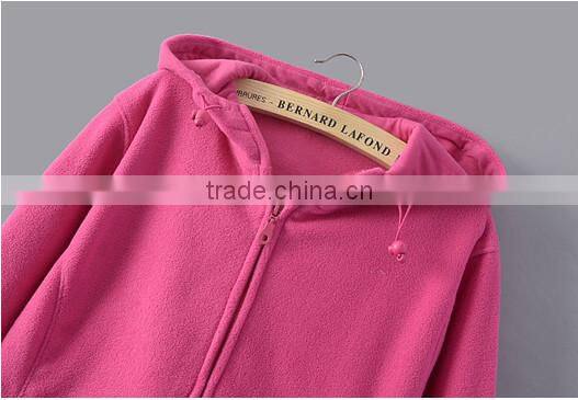 2016 Professional Polar Fleece Manufacturer From JIangxi Province,100% polyester,DTY 150D/96F 280g polar fleece women coat 2015