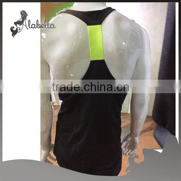 Wholesale Mens singlet bodybuilding singlet with colorful elastic