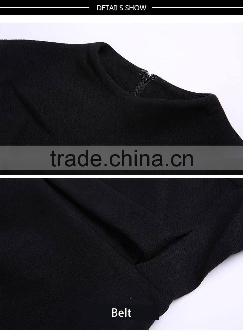 guangzhou wholesale good design best sale latest fashion black sleeveless elegant women smart casual dress 2017