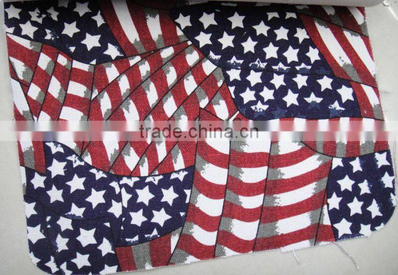 Fashion high quality lady hot shoes rose stripe owl cotton canvas wallet