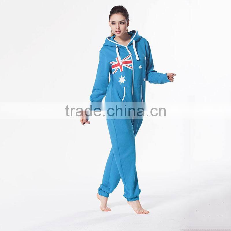 2015 fashion hoody Austrian flag adult romper pajamas onesie