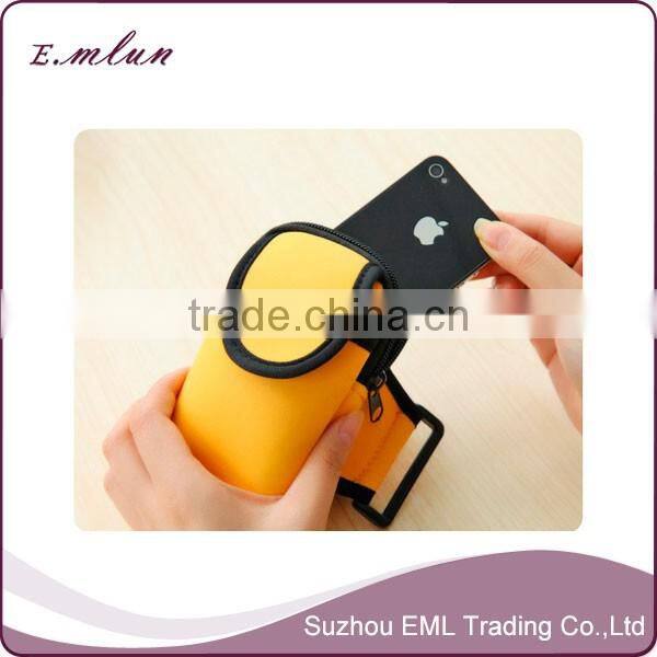 Promotional custom cheap neoprene arm phone gym sport arm bag
