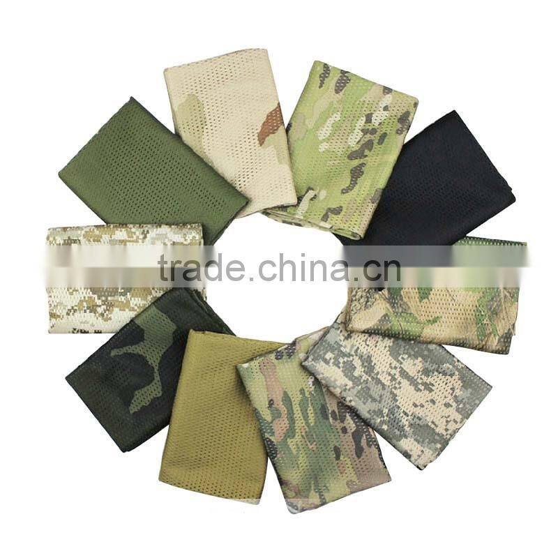 Fashionalble TC tactical mesh scarf/Outdoor Tactical Bicycle Shemagh/More Color camouflage knitted scarf