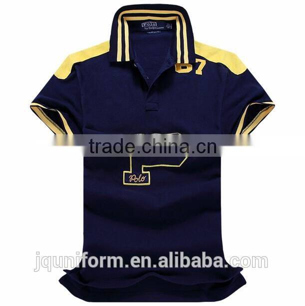 Custom Nice design Poly-viscose blend polo shirt school uniform