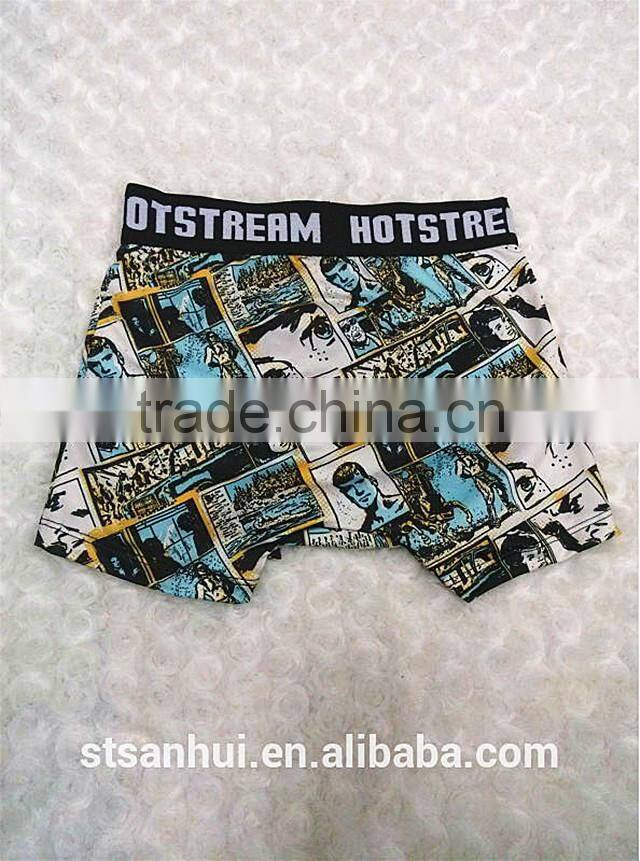 High quality excellent printing men boxer shorts uomo underwear wholesale