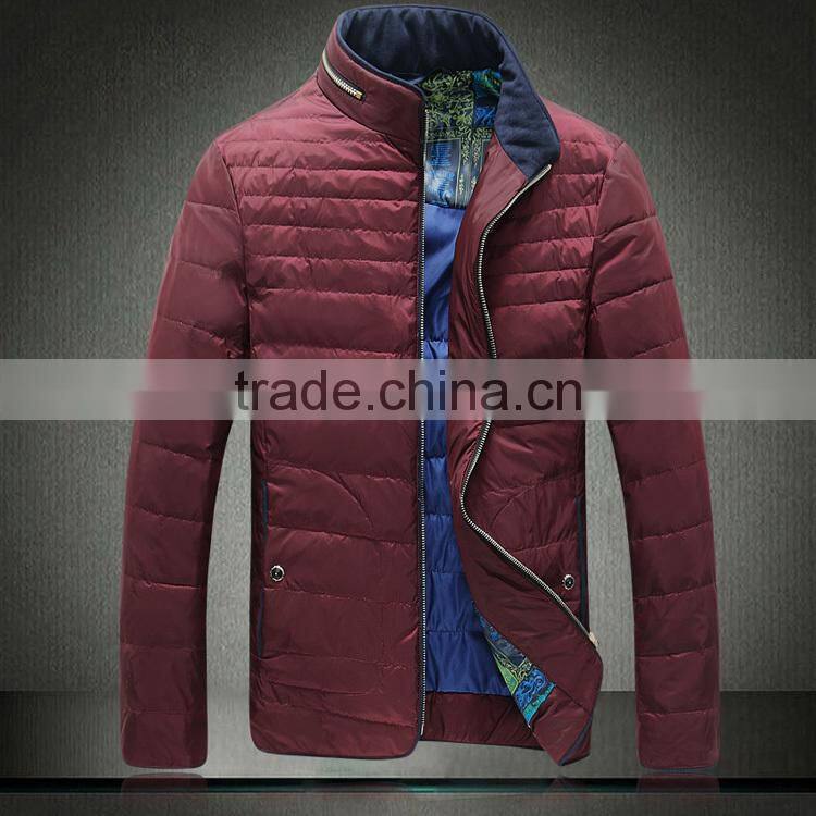 2016 Fashionable men goose down jacket for winters