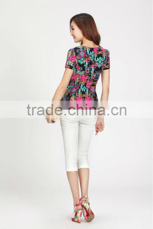 2013 summer women fancy printed tops