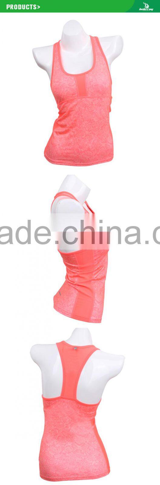 Custom sport/gym/running/yoga dry fit tank top,women sexy clothing sleevless latest vest top with low MOQ