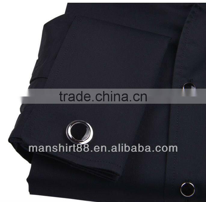 2017 Mandarin collar French cuff dress/tuxedo shirt