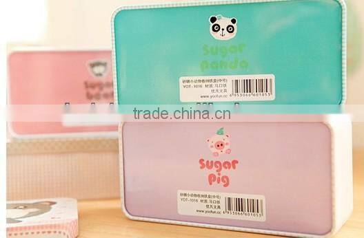 So Cute So Lovely Stationery Magnetic Pencil Box Tin Pencil Box