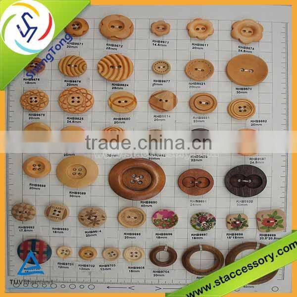 Hot sale wholesale wooden button