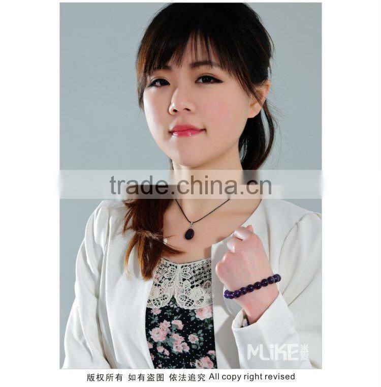 925 silver bracelet with Natural Amethyst M3016
