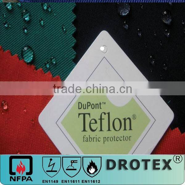 sweat resistant TC 65 polyester 35 cotton fr Anti-acid & alkali workwear fabric in summer