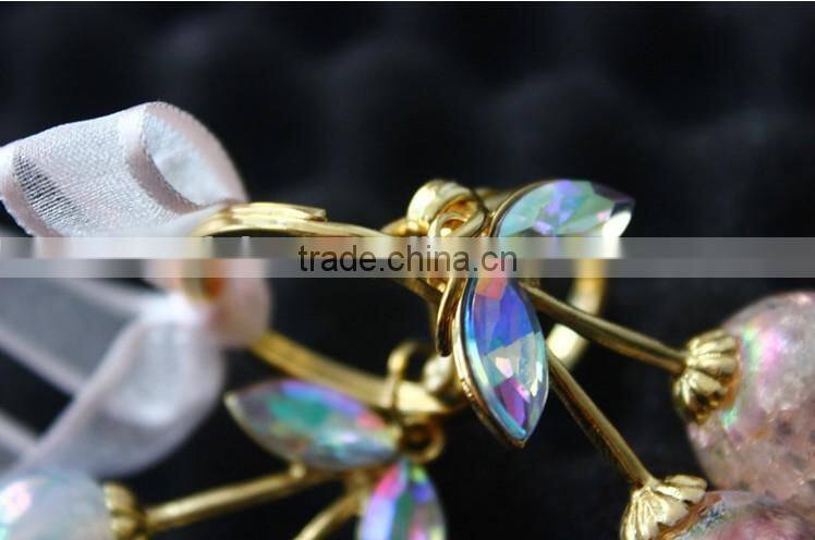 Promotional Gifts,Keychain,Key Chain,Glass Bead Cherry Carabiner Key Rings