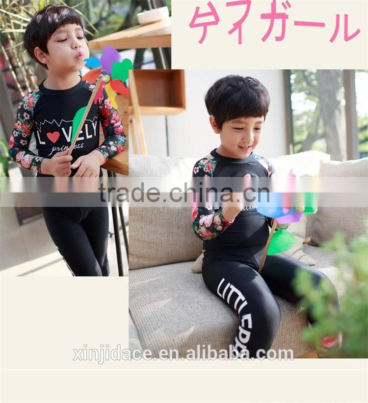 Best Selling Sweet Two Piece Set Floral Design 82% Nylon18% Spandex Baby Kids Swimsuit Child Swimwear