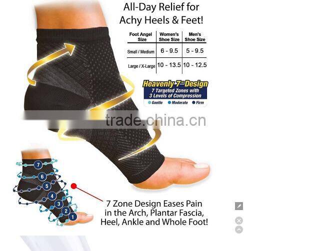 OEM Plantar Fasciitis Graduated Compression Foot Sleeve/Compression Ankle Sleeve---AMY15105