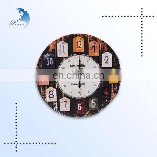 China Multi-function Antique Decorative Wall Wood Carving Clock