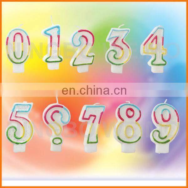 Fancy decorative 1 pink glitter number birthday candle