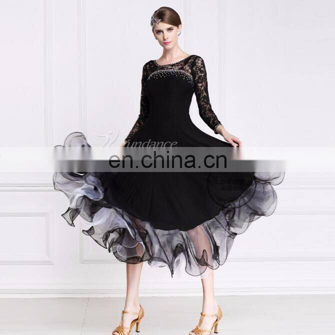 long ballroom practice dancewear dress M-108
