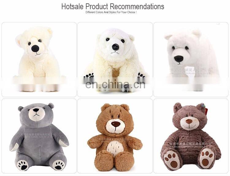 Custom made kids white plush mini teddy polar bear toys