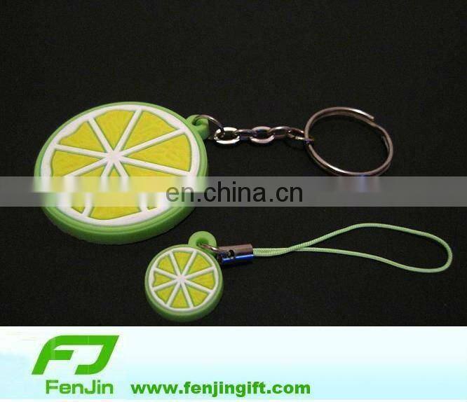 Cheap soft pvc mobile phone chain