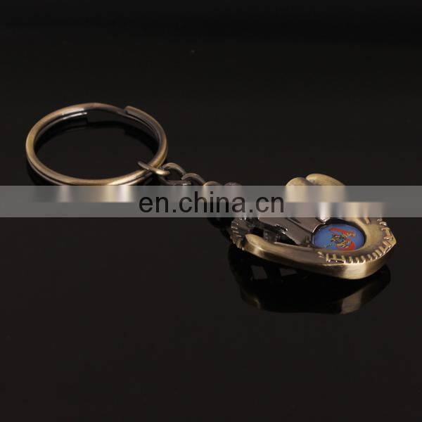 football match commemorative keychain antique metal keychain
