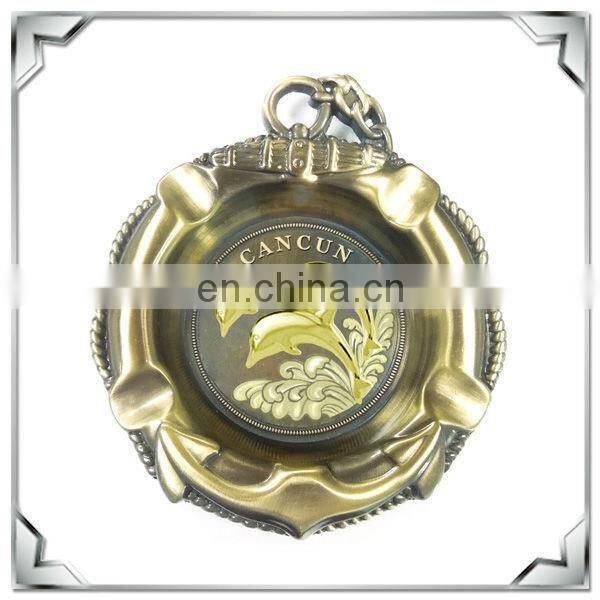 custom tourist souvenir ashtray,metal unique cool ashtray