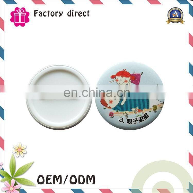 Cheap Round Advertising Tin Button Badge Pin/Blank Tinplate Badge Suppliers/Manufacturers