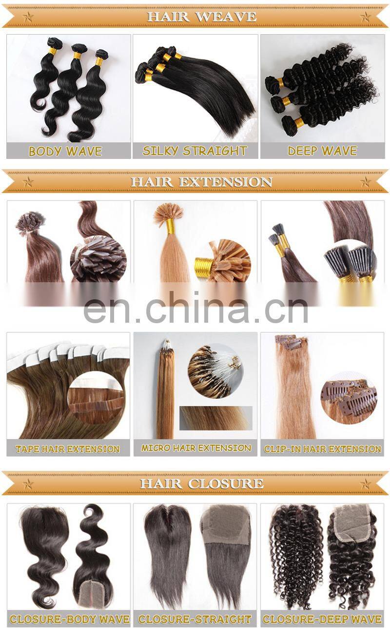 Ideal hair White Women Human Hair Ponytail Kinky Straight Hair Weft