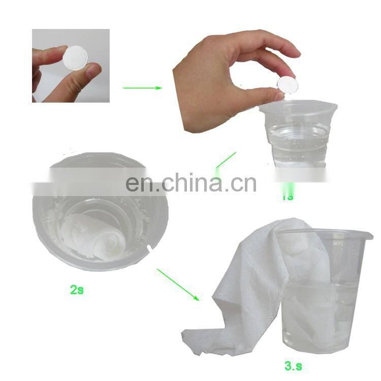 China OEM manufacture factory cotton mini compressed napkins