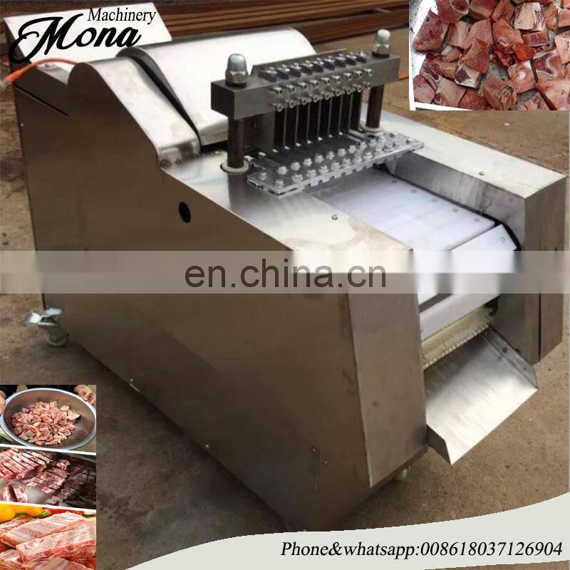 automatic frozen beef cube dicer/chicken breast dicing machine/poultry meat cutting machine price
