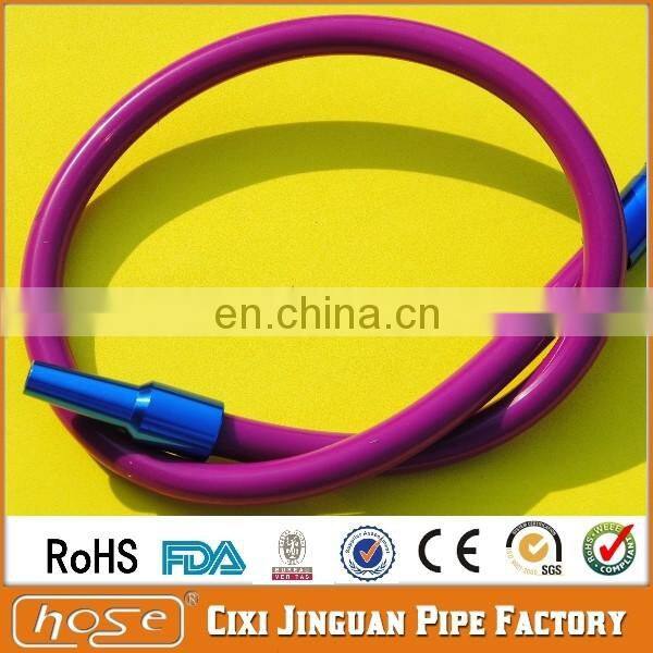 Colorful Aluminum Handled Dream Hose Food Grade Smoking Silicone Hookah Tube Silicone Hookah Hose Shisha Hookah Silicone Hose