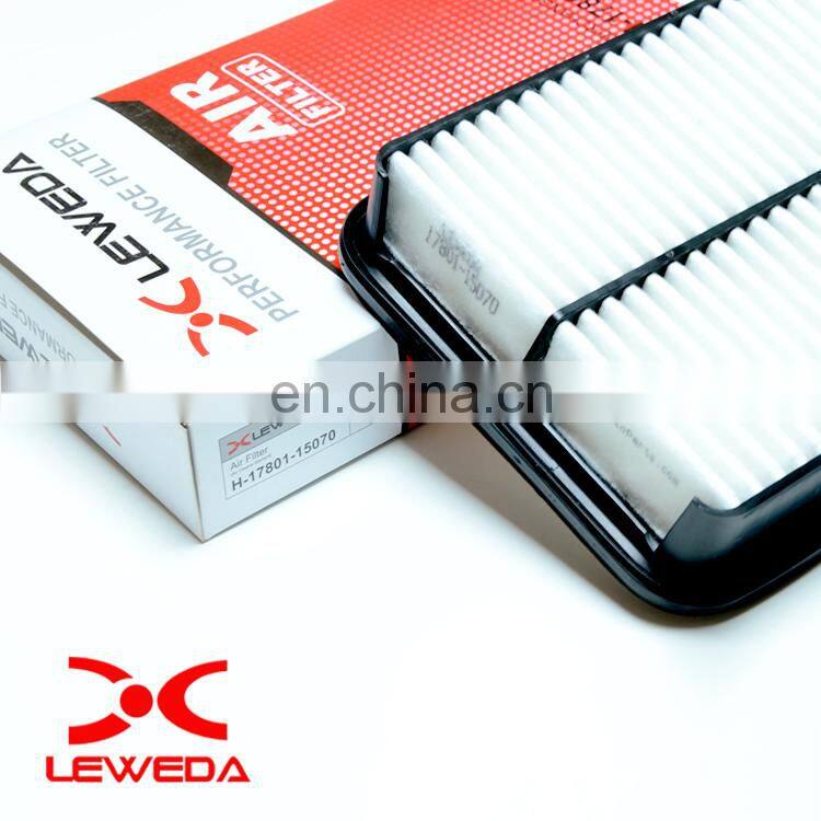 guangzhou auto parts zise air filter 17801-15070 for japanese car 4ZZ-FE
