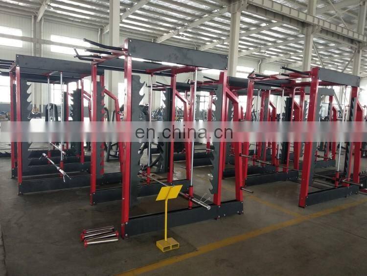 Best Design Fitness Power Squat Rack Multi Gym Equipment Commercial Bodybuilding Fitness 3D Smith Machine TT65