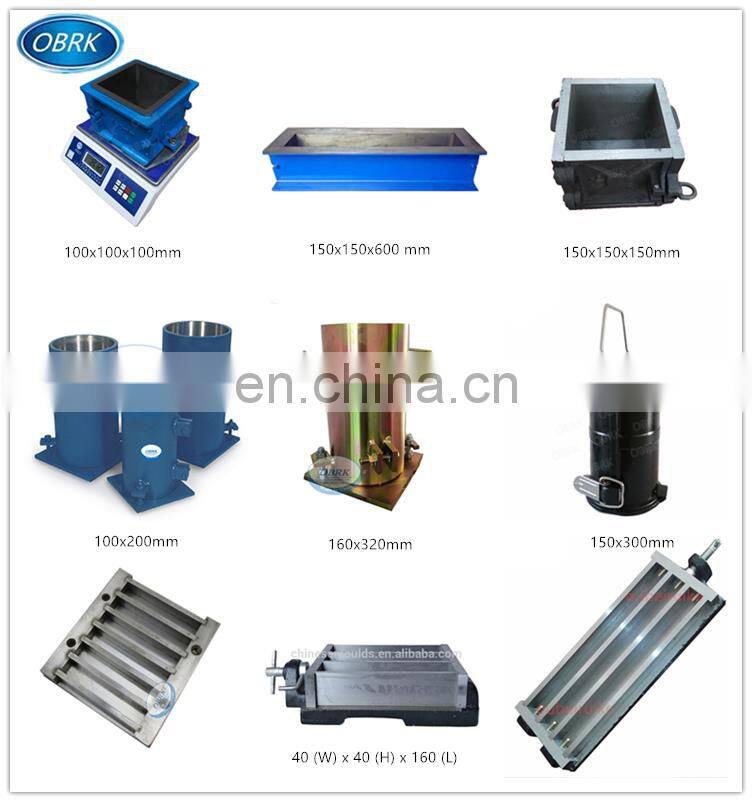 40x40x160mm CUBE MOULD,CONCRETE TEST CUBE MOLD ABS plastic black Concrete test cube mould
