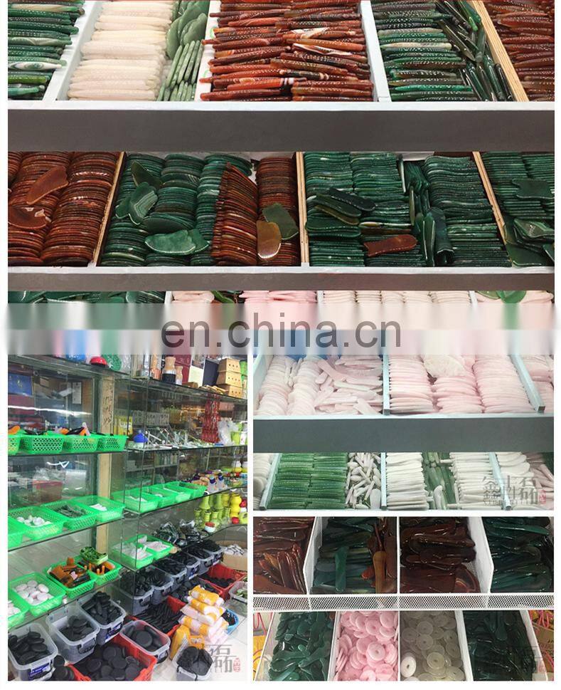 Jeans Scraping Machine Jade Rose Quartz Guasha Stone Scraping Massage Boards