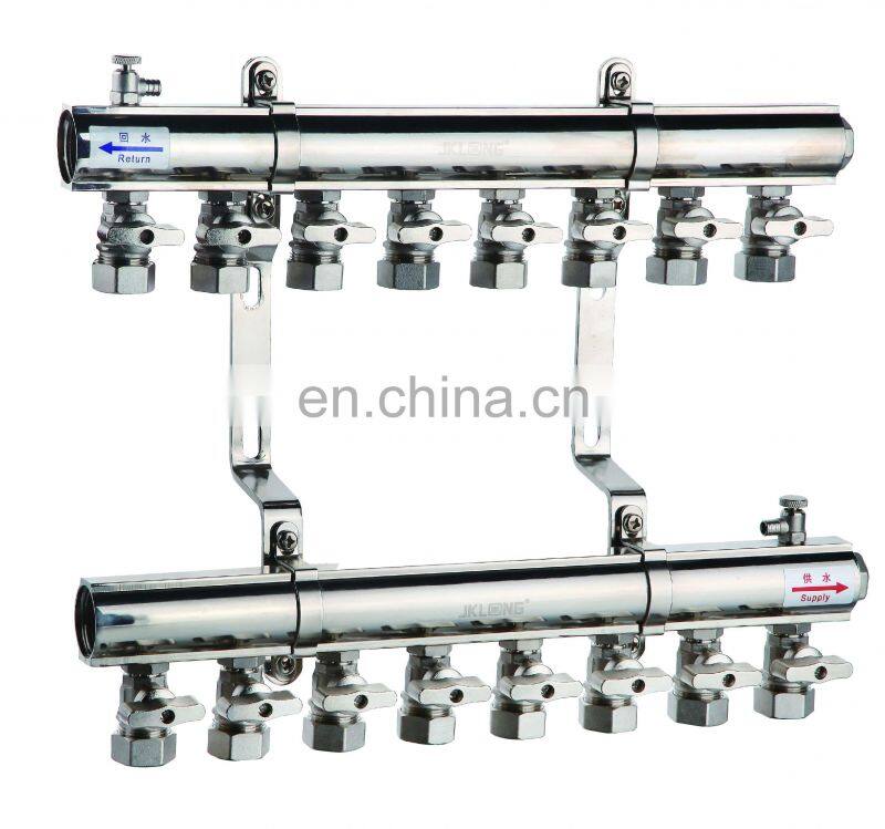Brass Manifold with ball valve/59-2/CW617n/HVAC manifold for heating