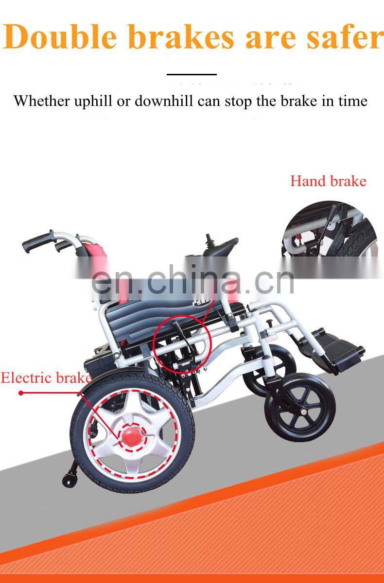 Factory Electric wheelchair portable folding intelligent multifunctional electric vehicle disabled elderly mobility vehicle