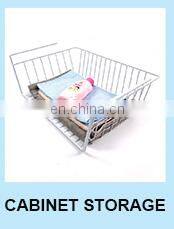 China factory Creative Countertop Kitchen Storage 2 tier Hanging Metal Iron Wire Fruit Bowl Basket