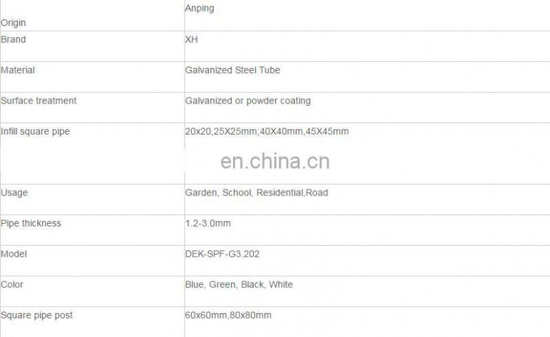 High Quality Villa Security Fence Zinc Steel Fence /high security fence netting for garden/child safety pool fence