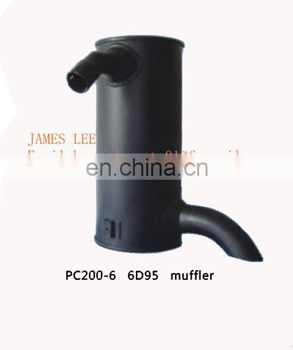 PC200-6 6D95 excavator engine muffler 6735-11-5530