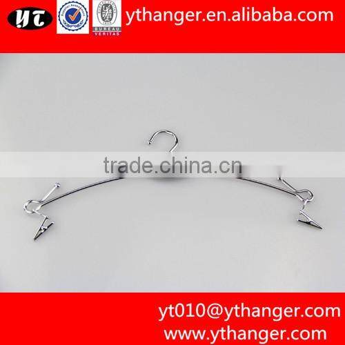 YY0096 shiny rose gold wire metal lingerie hanger underwear hanger
