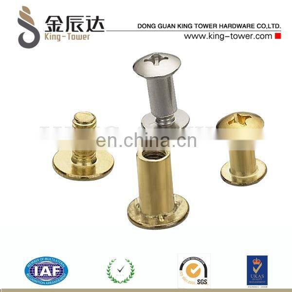 brass binder chicago screw for binding (with ISO and RoHs certification )