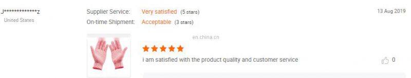 HY 13G Amazon Guantes Anticorte Safety Gloves Cuisine Color Gloves Cat 2 Working Mitten Level 5 Cut Protection Washable Glove