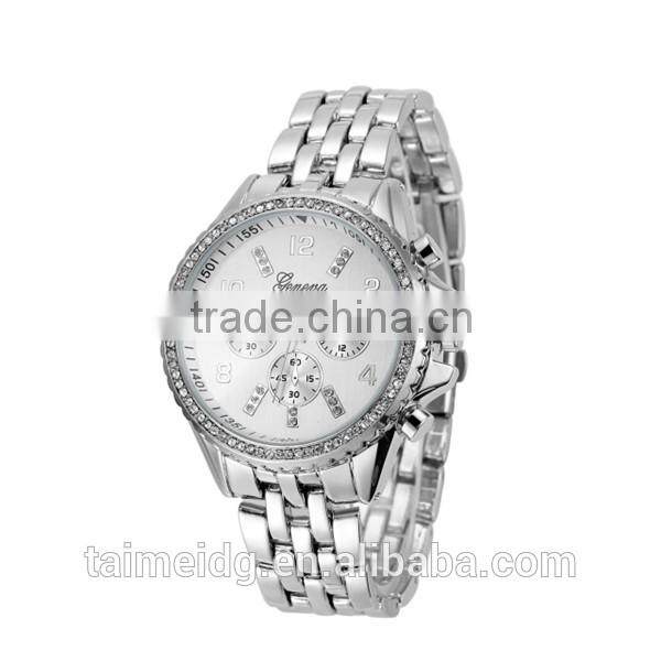 Logo branding woman watches metal geneva