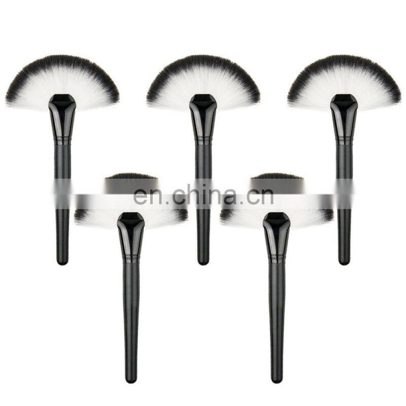 Professional Large Foundation Soft Fan Brush Make-Up Crystal Single Powder Brush Make Up Tool