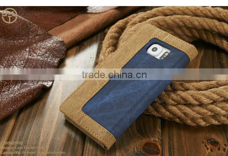 Wholesale bulk flip case cover for samsung galaxy s6edge cases